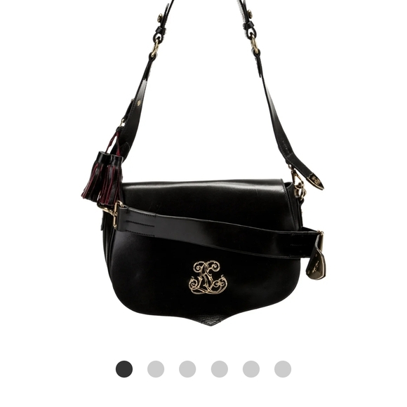 Ralph Lauren Black Leather Crossbody Bag - Picture 2 of 11